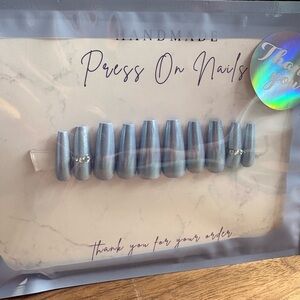 Hand Crafted Coral Press-On Nails